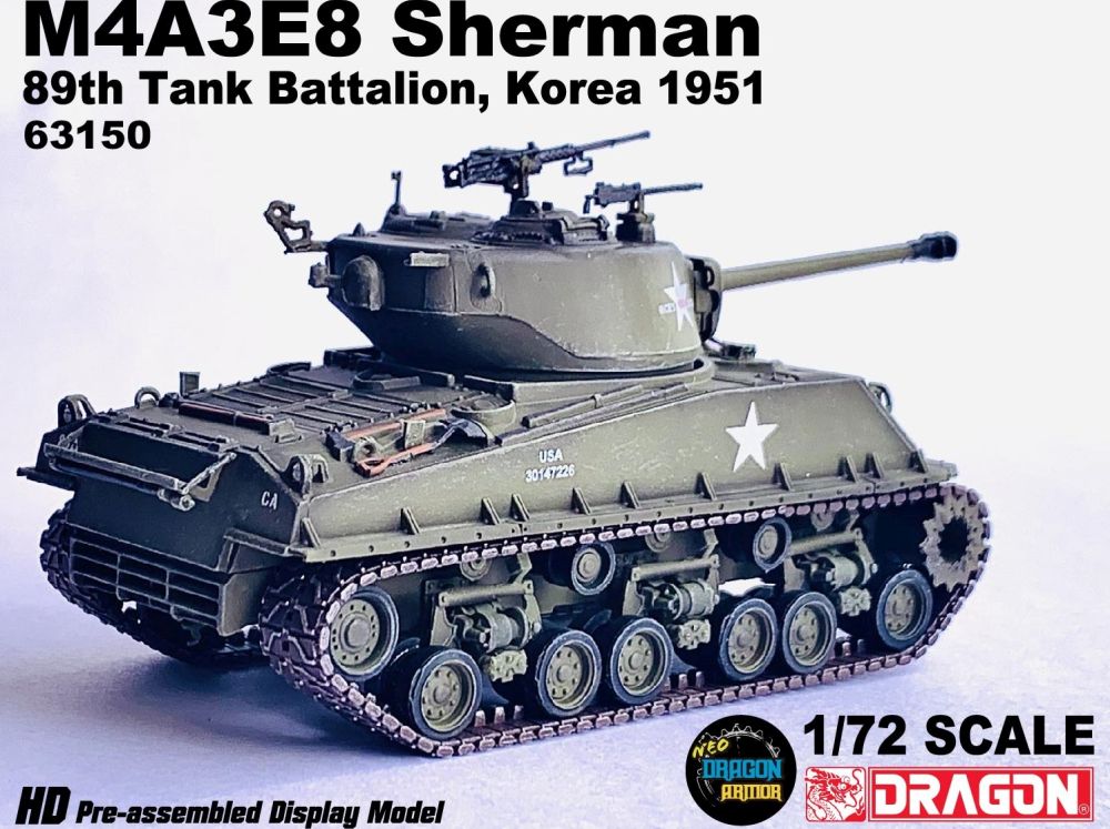 M4A3E8 Sherman 'Tiger Face' 89th Tank Battalion Korea 1951 John Ayrey